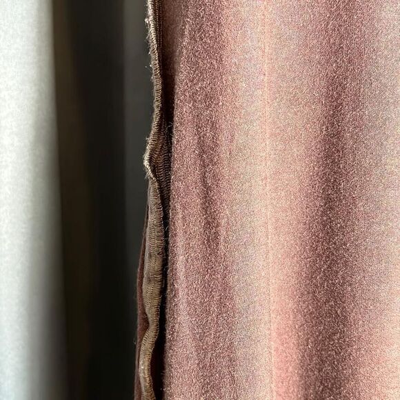 Brown Dress Asymmetrical pattern L/XL - Picture 4 of 5